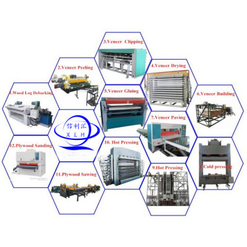 Kurze Zyklus Holz Hydraulische Heißpressmaschine für Sperrholz und Furnier